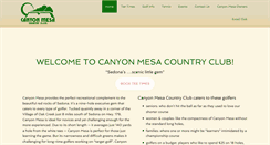 Desktop Screenshot of canyonmesacountryclub.com