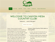 Tablet Screenshot of canyonmesacountryclub.com